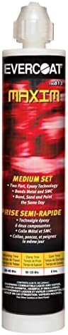 Evercoat Maxim Medium Set Adhesive - Bonding Adhesive for Fiberglass, Aluminum, SMC, and More - 8.5 Oz