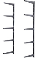 Delta Minimalistic Black Shelf Brackets Cycle, Set of 10 Fully Adjustable 12-inch Heavy Duty Shelf Brackets, Holds Up to 480 lbs, Modern Shelf Bracket for Wood Shelves