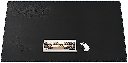CENNBIE Leather Desk Pad Large, 55.1" x 27.5" Desk Mat Protector (Black)