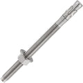 Wensilon 5Pcs 5/8x8 Inch Standard Fasteners for Heavy-Duty 304 Stainless Steel Wedge Anchors for Cement and Concrete