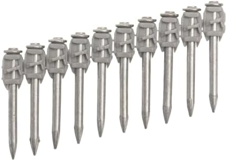 100x Collated Concrete Nails 1-1/2 Inch (38mm) for Hilti BX 4 (BX4) Cordless Concrete Nailer, B4 MX Collated Strip, Full Round Head Hardened Steel Pins for Metal Track, Drywall & Concrete