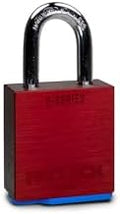 PACLOCK's 2-Series Padlock, Standard Rekeyable (SR), 5/16" Diameter Hard. Stainless Steel Shackle, 1-3/16" Tall, One Lock Keyed to a Number U-Pick! w/ 2 Keys, Red