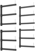 Lumber Storage Rack Wall Mount - Wood Storage Racks Heavy Duty Metal Shelf Wall Mount Wood Organizer Racks for Shed, Workshop, Garage, Basement, Wall Storage Racks - Indoor & Outdoor Use