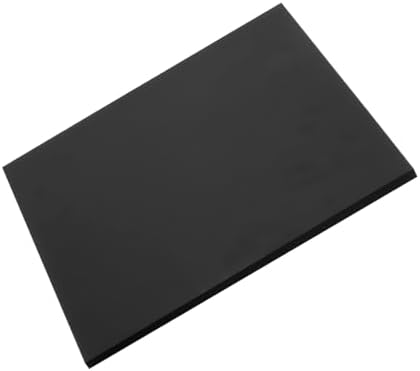 MECCANIXITY UHMW Sheet Ultra High Molecular Weight Polyethylene Sheet, 3/16" Thick Hard HDPE Plastic Sheet Board for DIY Craft 6" x 6" Black
