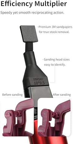 Reciprocating Sander,USB Quick Charging Sanding Pen With 8pcs Sanding Head,Self-Adhesive Sandpaper Pre-cut mesh 134pcs (ESA)
