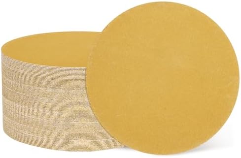 HARFINGTON 50 Pcs 2 Inch Sanding Discs 320 Grit Yellow Aluminum Oxide