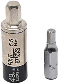 Fix It Sticks Field Hunting Outdoors Gun Maintenance Adjustable Fits 1/4in Bit T-Way Wrench Small Torque Limiter, 49 in-lb