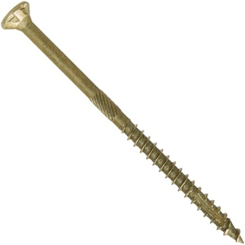 Jake Sales #9 x 3 Bronze Coated Multipurpose Wood Screw Torx/Star Drive Flat Head (5 POUNDS ~395 Screws) Exterior Coated - ACQ Compatible Wood Screws