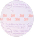 3M Hookit Purple Finishing Film Abrasive Disc, 260L, 30670, 6 in, P800