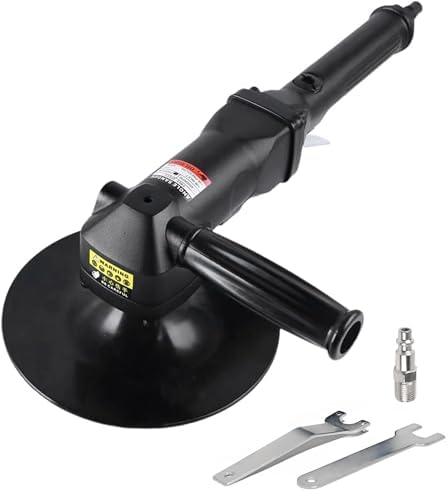 7 inch Air Angle Sander, Pneumatic Polisher Buffer, 4500RPM Variable Speed