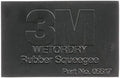 3M Wetordry Rubber Squeegee 05517, 2-3/4 in x 4-1/4 in, Comfort Fit