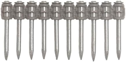 100x Collated Concrete Nails 1-1/2 Inch (38mm) for Hilti BX 3 (BX3) Cordless Concrete Nailer, B3 MX Collated Strip, Full Round Head Hardened Steel Pins for Metal Track, Drywall & Concrete