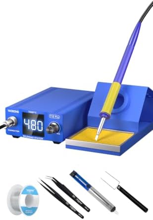 75W Digital Soldering Station with Adjustable Temperature Control, Fast Heating Soldering Iron Kit for Electronics Repair, DIY & PCB Work