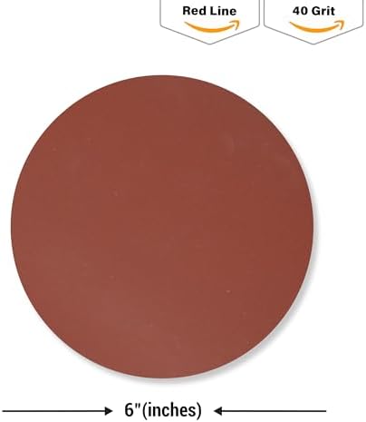 Indasa 6" Rhynogrip 50 PCS Sanding Discs 240 Grit– Hook & Loop, Anti-Clog, Dust-Free Design – High-Performance Abrasive Aluminum Oxide + Lubricant Coating