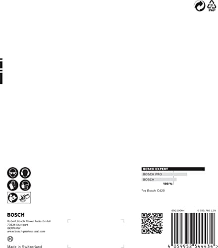 Bosch Professional 5x Expert C470 Sandpaper (Ø 150 mm, Grit 100, Accessories Orbital Sander)