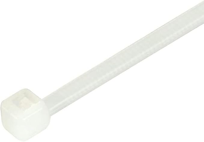 GTSE 18 Inch White/Natural Zip Ties, 2,500 Bulk Contractors Pack, 120lb Strength, UV Resistant Long Nylon Cable Ties, Self-Locking 18" Tie Wraps, Full Carton
