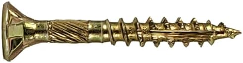 Jake Sales #8 x 1-1/4" Gold Star Wood Screw, T-20 Torx Drive, Flat Head - (Case of 9 x 5 Pound Boxes) ~10,395 Screw Count