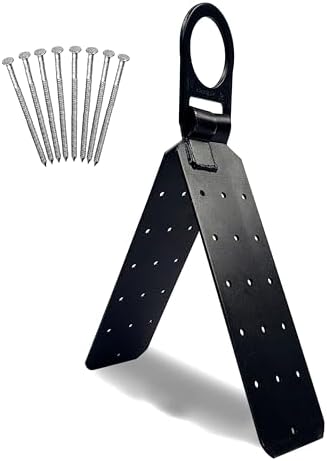 Frontline RO01 Reusable Hinged Roof Anchor | Heavy Duty D-Ring | OSHA & ANSI Compliant | High Strength Alloy Steel | Roofing Anchor with Nails Included (25 Units)