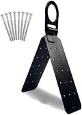 Frontline RO01 Reusable Hinged Roof Anchor | Heavy Duty D-Ring | OSHA & ANSI Compliant | High Strength Alloy Steel | Roofing Anchor with Nails Included (25 Units)