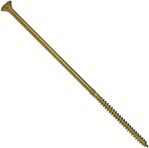 Jake Sales #14 x 7 Bronze Coated Multipurpose Wood Screw Torx/Star Drive Flat Head (5 POUNDS - 110 Approx. Screw Count) Exterior Coated - ACQ Compatible Wood Screws
