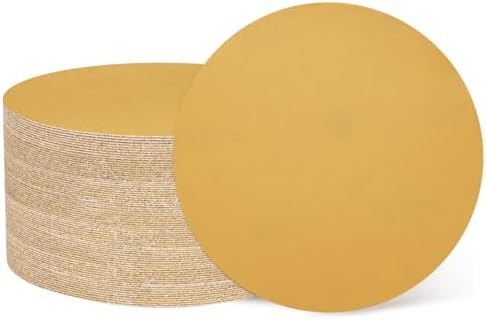 HARFINGTON 100 Pcs 6 Inch Sanding Discs 600 Grit Yellow Aluminum Oxide