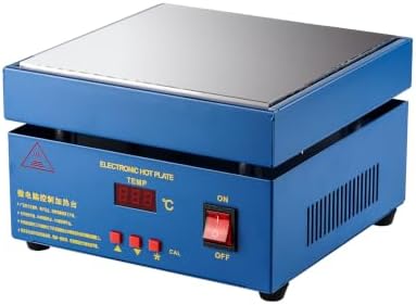 Soldering Hot Plate, PCB Preheater Rework Station with Digital Temperature Control, 200×200mm Heating Area for Multi-Point Heating, Electronics Repair, SMD Soldering, PCB Rework DIY 220V 850W