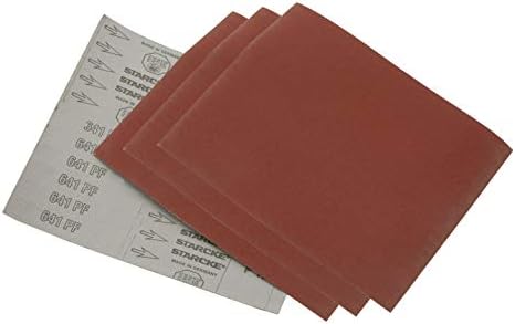 Starcke 25 Pack STARCKE 9” x 11” 400 Grit Cloth Aluminum Oxide Sandpaper Sheets for Wood, Metal & Automotive