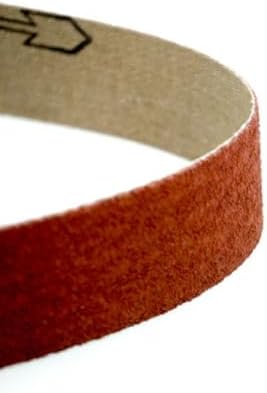Benchmark Abrasives 1 x 42 Inch Sanding Belts with Ceramic Grains, Sand Paper for Metal Grinding, Sanding, Knife Polishing, Surface Blending Belt Sander for Woodworking (10 Pack), 80 Grit