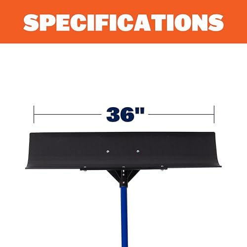 MARSHALLTOWN Polar Pusher 36 Inch Snow Pusher Shovel, Assembled in the USA