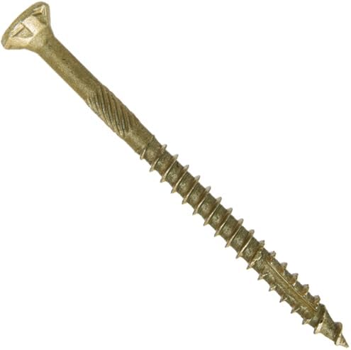 Jake Sales #9 x 2-1/2" Bronze Coated Multipurpose Wood Screw Torx/Star Drive Flat Head (1 Pound ~93 Screws) Exterior Coated - ACQ Compatible Wood Screws