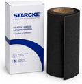 8 Inch x 5 Meters Starcke Sandpaper Rolls - 80 Grit Silicon Carbide Sand Paper Rolls, Heavy Duty Roll Sandpaper Sheets for Wood, Stone, Concrete and Plastics, Auto Sandpapers, Wood Floor Sanders