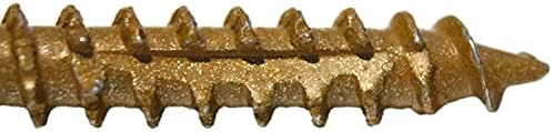 Jake Sales #14 x 8 Bronze Coated Multipurpose Wood Screw Torx/Star Drive Flat Head (5 POUNDS - 95 Approx. Screw Count) Exterior Coated - ACQ Compatible Wood Screws