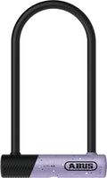 ABUS U-Lock 410K Ultra for Bicycles and e-Scooters - handliChes and Robust Bike Lock with Practical Holder for Transport on The Bike - Bicycle Accessories - Variant 150HB230, Purple
