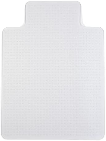 Staples Office Chair Mat, Clear, 48x36 Inch, Medium-Pile Carpet, with Lip