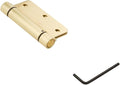 NationalHardware N185-199 V521 3-1/2 Inch Commercial Brass Adjustable Full Mortise Spring Hinge