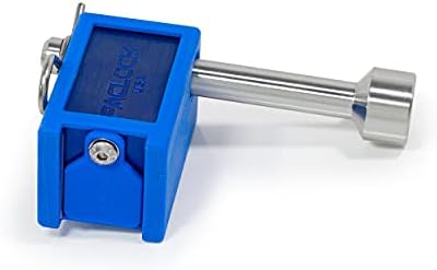 PACLOCK's 80-Series Trailer Hitch Lock, UCS, 1/2" Pin for 1-1/4" Receivers, High Performance 6-Pin Cylinder, One Lock Keyed to a Number U-Pick! w/ 2 Keys, Blue