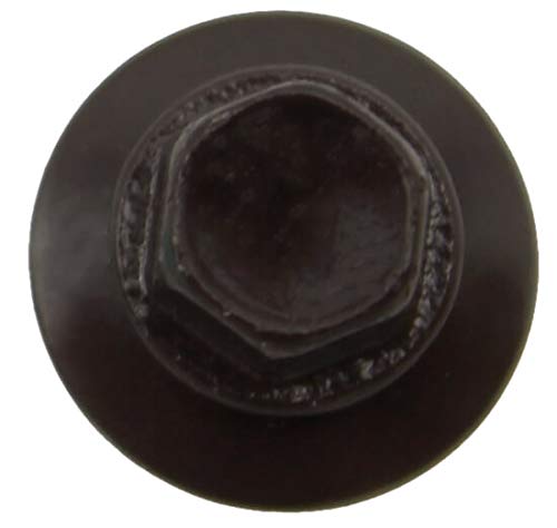 10 x 1-1/2" Dark Brown Metal Roofing Screws - Hex Washer Head- Self-Starting/Tapping - EPDM Washer. 1 x 250 Count Bag - 250 Screws
