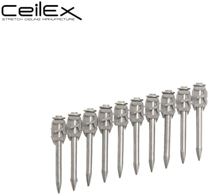 500x Collated Concrete Nails 1-1/2 Inch (38mm) for Hilti BX 4 (BX4) Cordless Concrete Nailer, B4 MX Collated Strip, Full Round Head Hardened Steel Pins for Metal Track, Drywall & Concrete