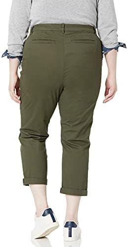 Amazon Essentials Women's Mid-Rise Slim-Fit Stretch Cropped Capri Pants (Available in Plus Size)
