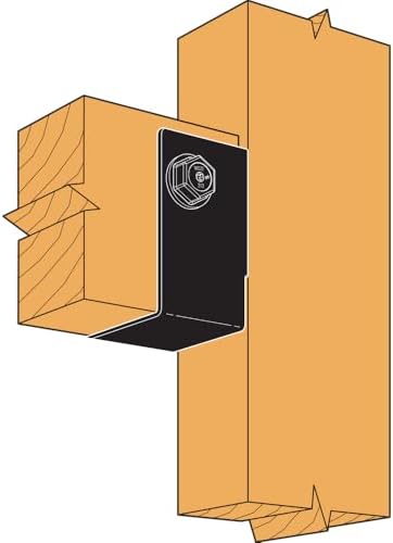 Simpson Strong-Tie APHH46 APHH Concealed-Flange Heavy Joist Hanger - Outdoor Accents Mission Collection, for 4x6 Joist, ZMAX Galvanized & Black-Powder Coated Decorative Hardware