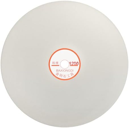 8 Inch x 1/2" Arbor Diamond Flat Lap Disc, 1200 Grit