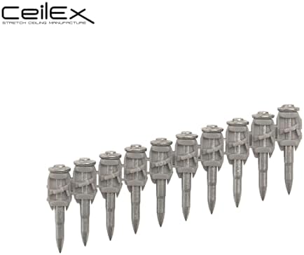 1000x Collated Concrete Nails 1-1/16 Inch (27mm) for Hilti BX 4 (BX4) Cordless Concrete Nailer, B4 MX Collated Strip, Full Round Head Hardened Steel Pins for Metal Track, Drywall & Concrete