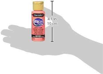DecoArt DA329-3 Americana Acylic Matte Finish Paints, Bright Salmon