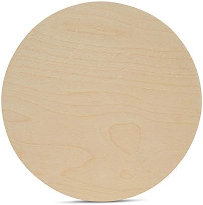 Wood Circles 16 inch, 1/4 Inch Thick, Birch Plywood Discs, Pack of 1 Unfinished Wood Circles for Crafts, Wood Rounds by Woodpeckers