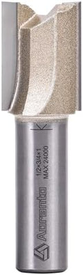 Straight Router Bits 1/2" Shank, 3/4" Cut Diameter, 1" Cut Length, Useful for Plunging Capabilities for Cutting Grooves, Dados, Mortising