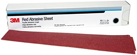 MWUR9 3M Hookit Red Abrasive Sheet, 01181, P80, 2-3/4 in x 16 1/2 in