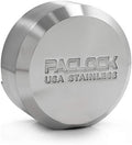 PACLOCK's 8-Series Stepped-Back Puck, UCS, High Performance 6-Pin Cylinder, One Lock Keyed to a Number U-Pick! w/ 2 Keys, 304 Stainless Steel