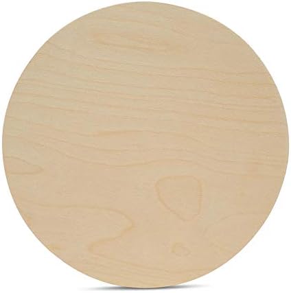 Wood Circles 18 inch, 1/4 Inch Thick, Birch Plywood Discs, Pack of 2 Unfinished Wood Circles for Crafts, Wood Rounds by Woodpeckers