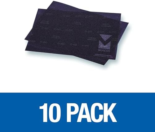 Mercer Industries 449128150 12" x 18" Floor Sanding Screen Sheets, 150 Grit (10 pack)