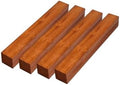 Exotic Wood Zone Mahogany Turning Wood Blanks (4 pcs) - Kiln-Dried Exotic Wood and Raw Lumber for Sustainable Woodworking, Woodcraft, and Lathe Projects (2" x 2" x 8")
